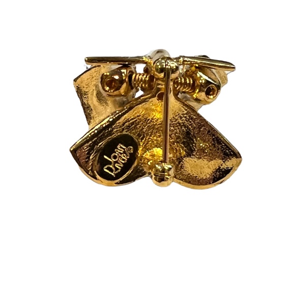 VINTAGE JOAN RIVERS PAVE CRYSTAL TREMBLER BUTTERFLY BROOCH W ARTICULATED WINGS - Picture 16 of 16